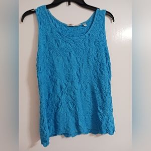 Snoskins Teal textured tank top